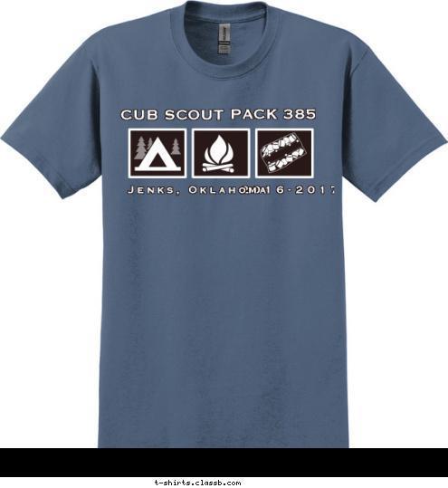 Do Your Best Jenks, Oklahoma PACK 385 2016-2017 CUB SCOUT T-shirt Design 