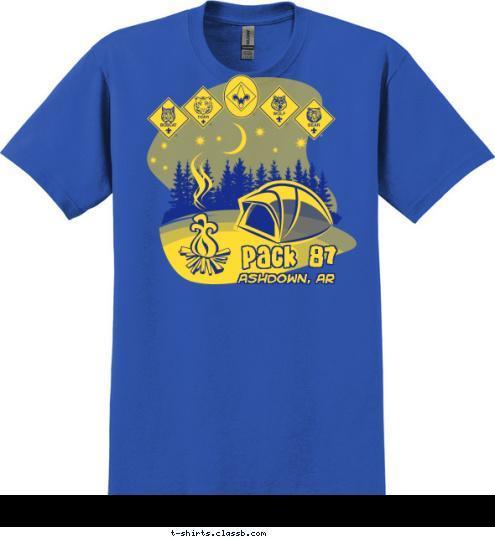 ASHDOWN, AR Pack 87 T-shirt Design 