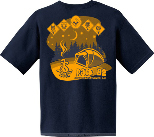 DO YOUR BEST! LAKE PROVIDENCE, LA 82 Pack 82 PACK T-shirt Design 