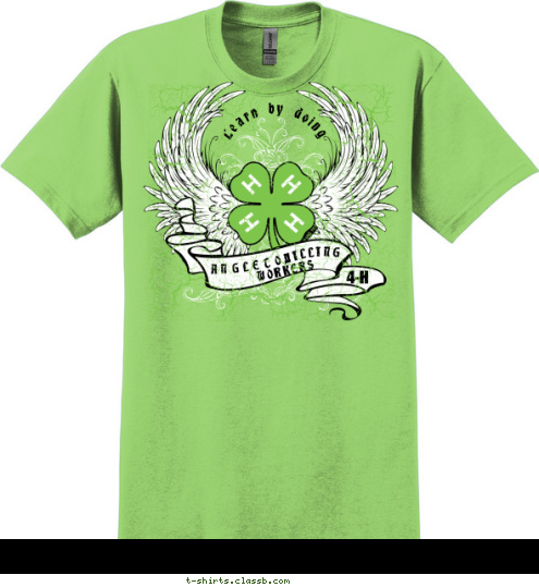 WILLING 4-H Learn by doing WORKERS  ANGLETON  T-shirt Design 