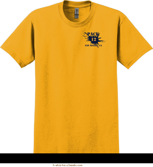 SAN MATEO, CA PACK 12 DO NOT WASH! SHIRT SCOUT    PACK 12 OFFICIAL T-shirt Design 