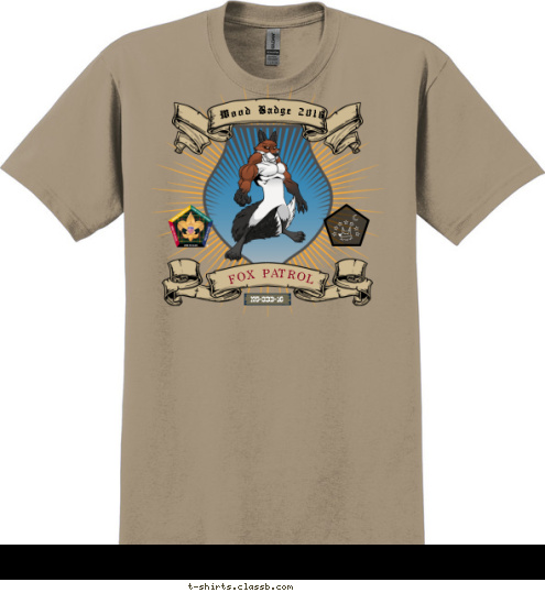 FOX PATROL N5-333-16 Wood Badge 2016 T-shirt Design 