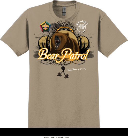 Bear Patrol Your Patrol Yell! S9-1162 Your 
Totem 
Here T-shirt Design 
