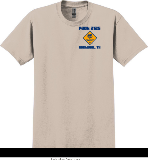 ROCKWALL, TX Pack 2125 PACK 2125 Rockwall, TX SINCE 1930 CUB SCOUT T-shirt Design 