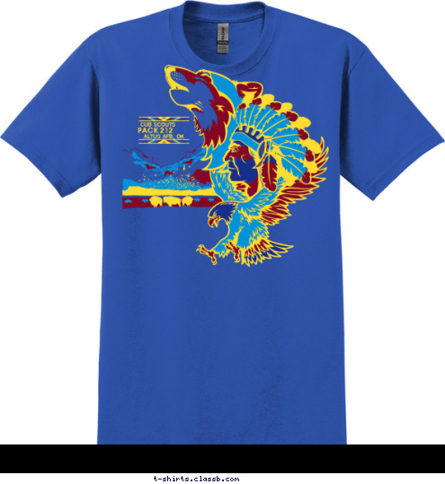   CUB SCOUTS ALTUS AFB, OK PACK 212 T-shirt Design 