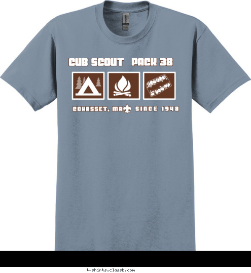 COHASSET, MA PACK 38 SINCE 1948 CUB SCOUT T-shirt Design 