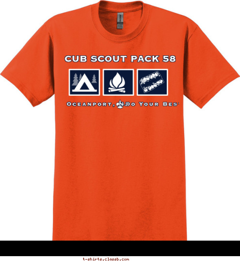 Oceanport, NJ     Do Your Best CUB SCOUT PACK 58 T-shirt Design 