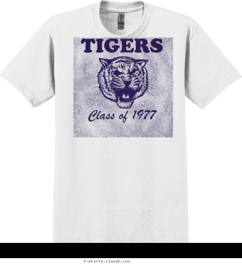 Class of 1977 TIGERS T-shirt Design 