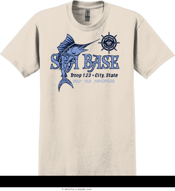Sailfish Seabase T-shirt Design