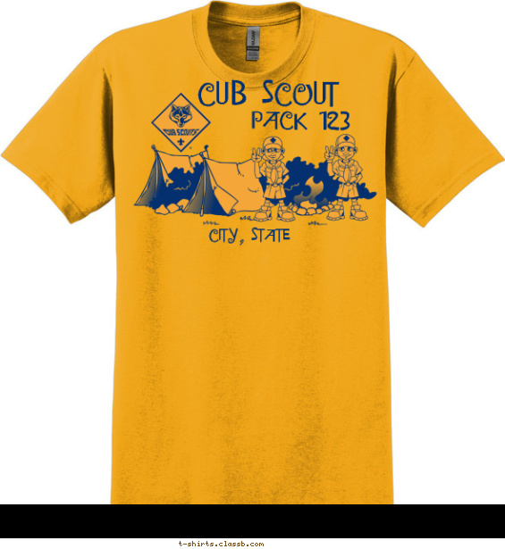 Scout Camping Shirt T-shirt Design