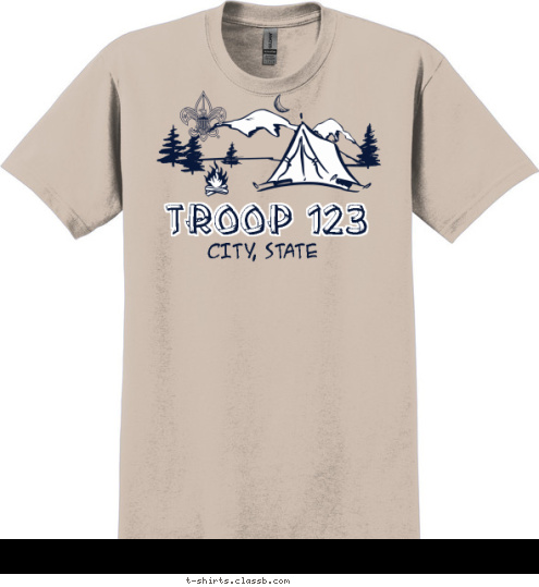 TROOP 123 ANYTOWN, USA T-shirt Design SP2535