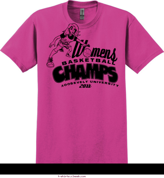 Women's Basketball Champs T-shirt Design