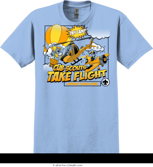 DAY CAMP NORTHEAST ILLINOIS COUNCIL T-shirt Design 