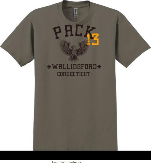 DO YOUR BEST PACK 13 YALESVILLE 13 CONNECTICUT WALLINGFORD PACK T-shirt Design 