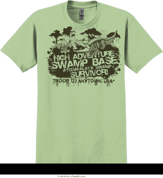 Atchafalaya Swamp Survivor T-shirt Design