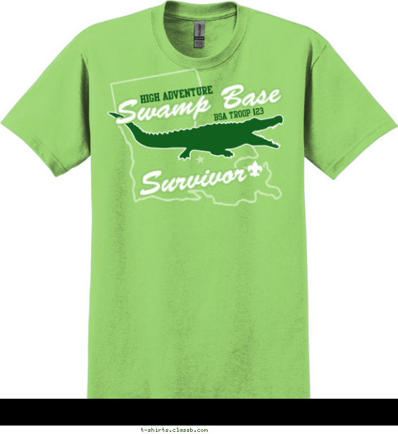SP6667 Swamp Base Survivor T-shirt Design