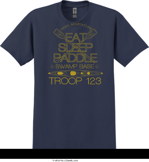 SP6669 Eat Sleep Paddle T-shirt Design