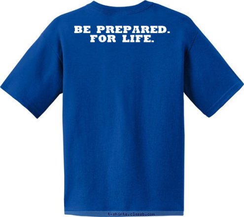 PACK 296 BE PREPARED.  
FOR LIFE. West Deptford, NJ T-shirt Design 