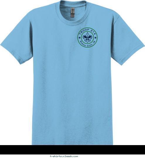 TROOP 214 843 Sioux City, IA CUB SCOUT PACK T-shirt Design 