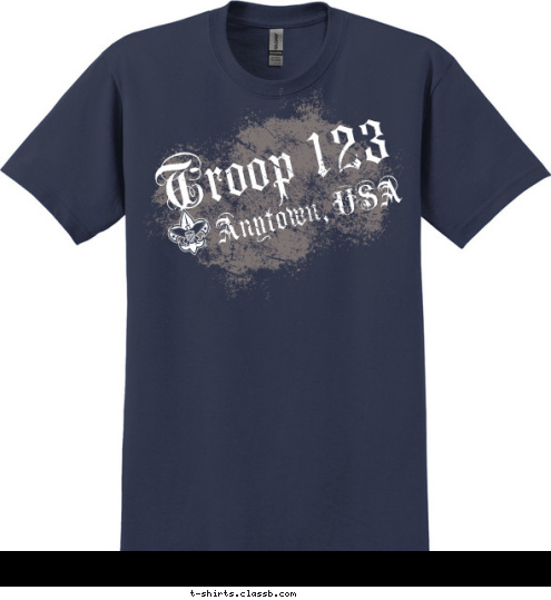 Anytown, USA Troop 123 T-shirt Design 