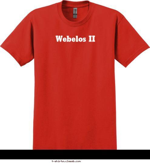 New Text Webelos II T-shirt Design 