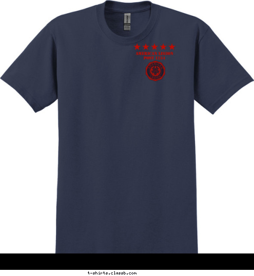 AMERICAN LEGION
 ANYTOWN, USA POST 1234
 1234 USA T-shirt Design 