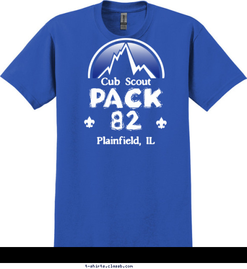 PACK 
82 Plainfield, IL Cub Scout T-shirt Design 