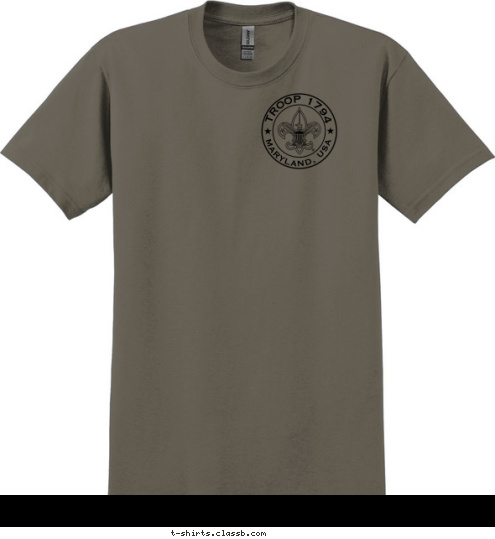 TROOP 1794 MARYLAND, USA T-shirt Design 