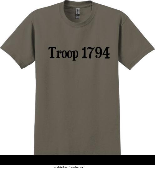 Troop 1794 T-shirt Design 