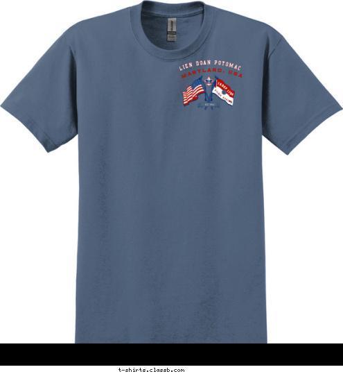 TROOP 1794 LIEN DOAN POTOMAC MARYLAND, USA EST. 1994 MD SILVER SPRING, TROOP 1794 T-shirt Design 