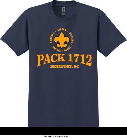 PACK 1712 BEAUFORT, SC T-shirt Design 