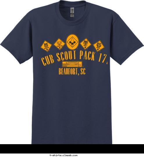 BEAUFORT, SC CUB SCOUT PACK 1712 T-shirt Design 