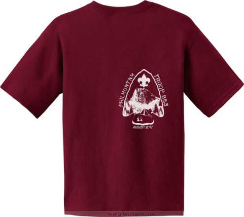 Troop 853 Fairfax, VT T-shirt Design 