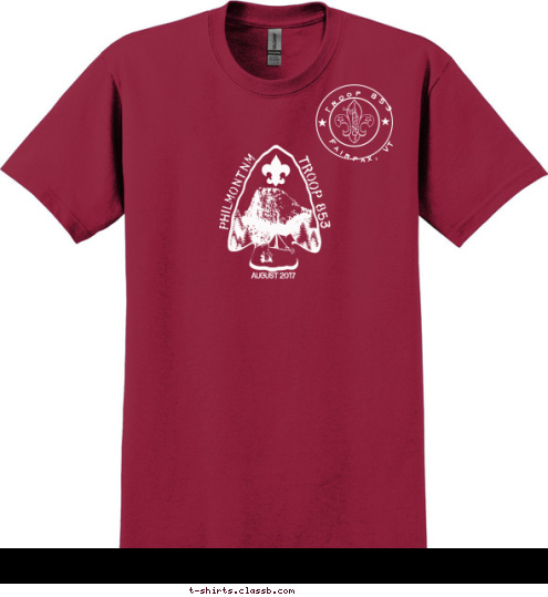 Troop 853 Fairfax, VT T-shirt Design 