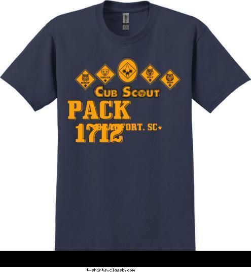 BEAUFORT, SC PACK 1712 T-shirt Design 