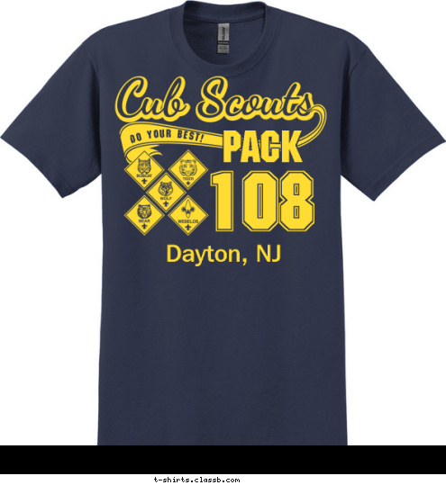 108
 PACK DO YOUR BEST! 





Dayton, NJ T-shirt Design 