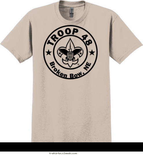 TROOP 48 Broken Bow, NE T-shirt Design 