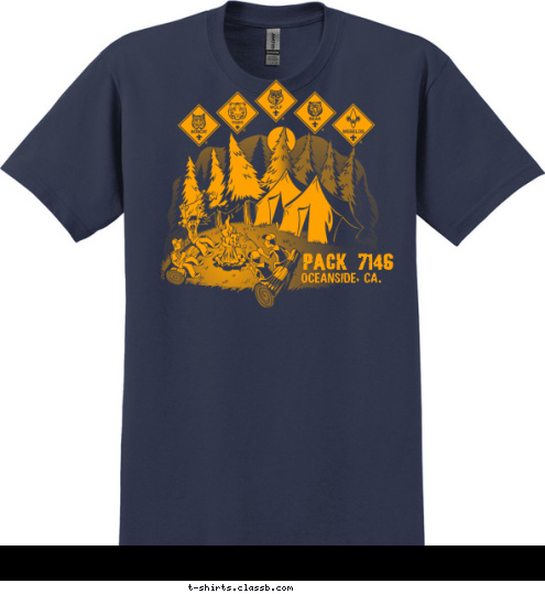 PACK 7146 OCEANSIDE, CA. T-shirt Design 