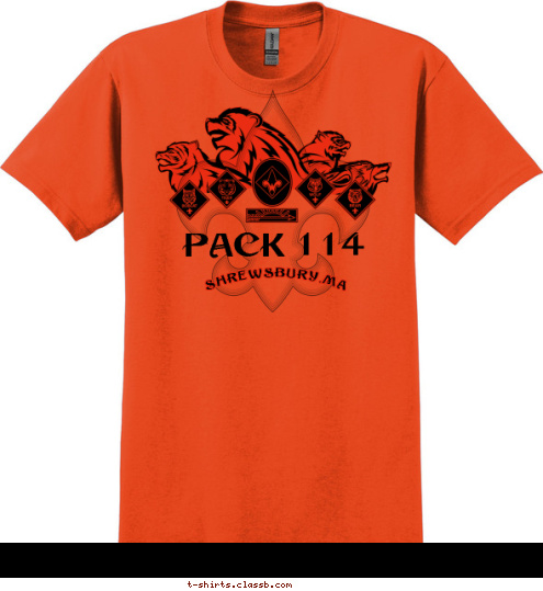 BEST 114 DO YOUR PACK SHREWSBURY,MA 123 K PAC T-shirt Design 