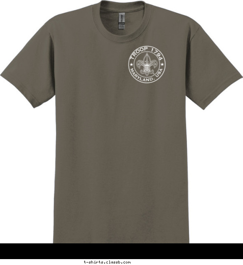 TROOP 1794 Troop 1794 MARYLAND, USA T-shirt Design 