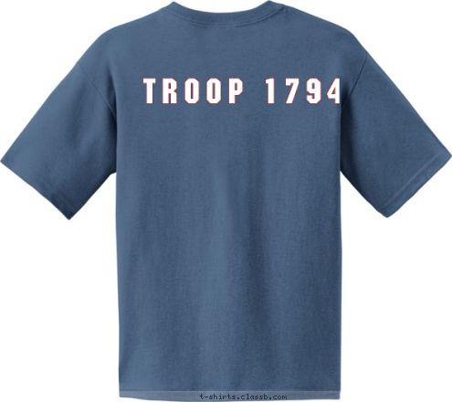 TROOP 1794 LIEN DOAN POTOMAC MARYLAND, USA EST. 1994 MD SILVER SPRING, TROOP 1794 T-shirt Design 