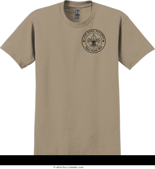 TROOP 1794 LIEN DOAN POTOMAC Tran Hung Dao T-shirt Design 