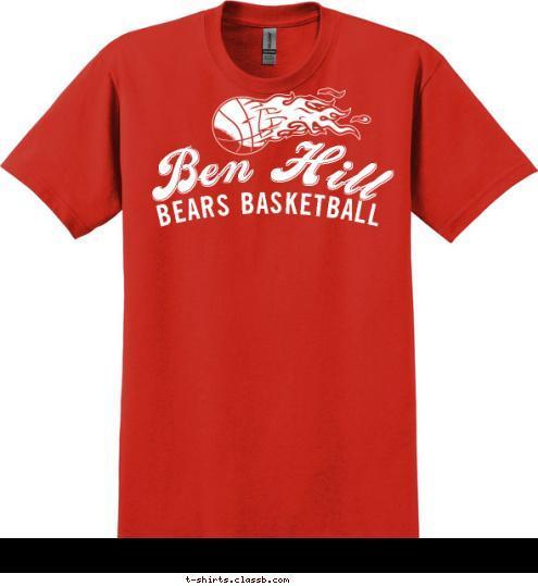 BEARS BASKETBALL 13 LOPEZ Ben Hill T-shirt Design 