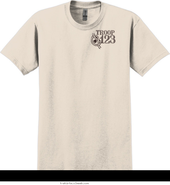 Troop Knot Crest T-shirt Design