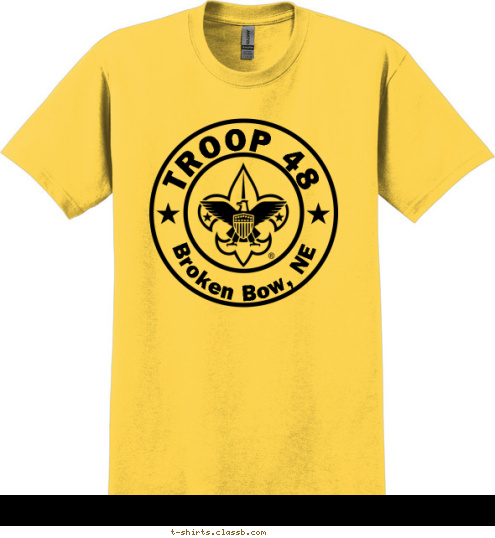 TROOP 48 Broken Bow, NE T-shirt Design 