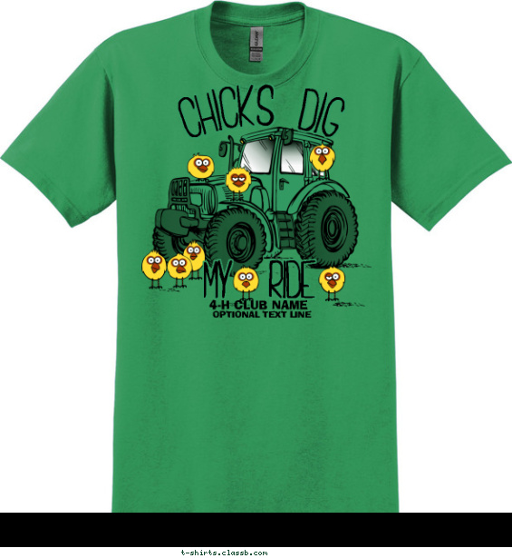 Chicks Dig My Ride T-shirt Design