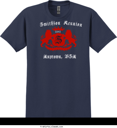 Smithson Reunion Anytown, USA S 2012 T-shirt Design SP2596