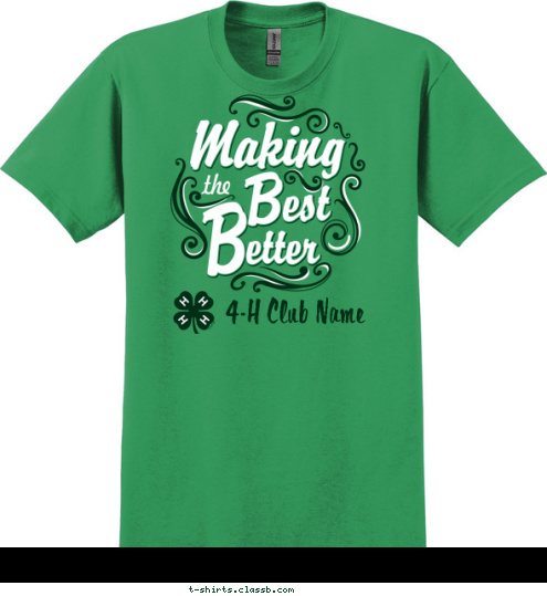 4-H Club Name T-shirt Design SP6733