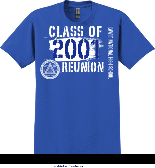 2001 KAWIT NATIONAL HIGH SCHOOL REUNION CLASS OF T-shirt Design 