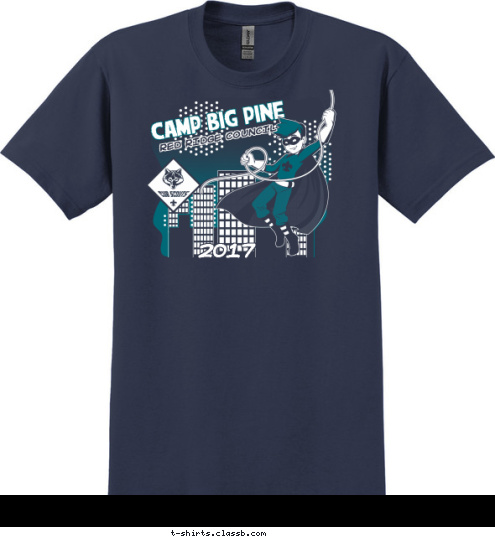 Your text here 2017 RED RIDGE COUNCIL CAMP BIG PINE T-shirt Design SP6711